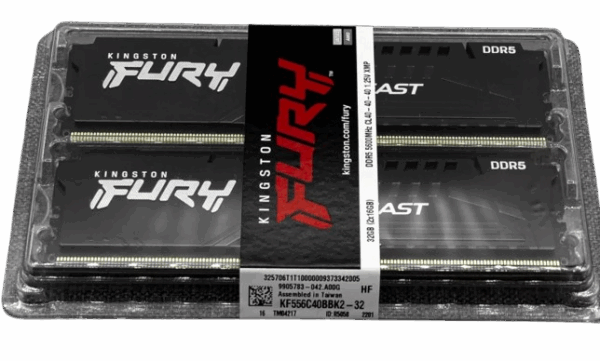 Kingston FURY Beast DDR5 5600 MHz CL40 – 2x32 Go (XMP) 64 Go