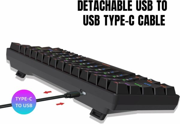 Snpurdiri Clavier de jeu mécanique – Image 4