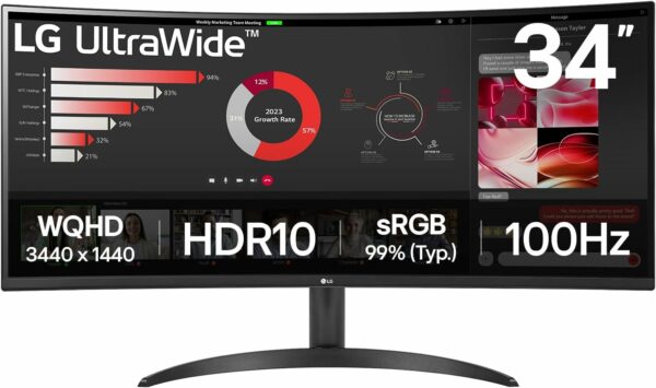 LG UltraWide™ 34WR50QK-B Ecran