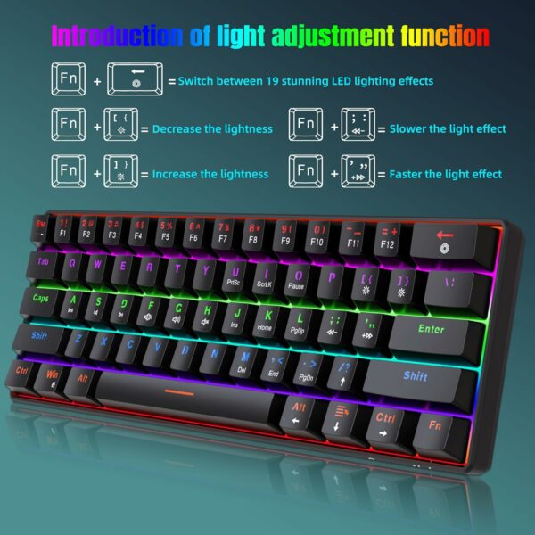 Snpurdiri Clavier de jeu mécanique – Image 2
