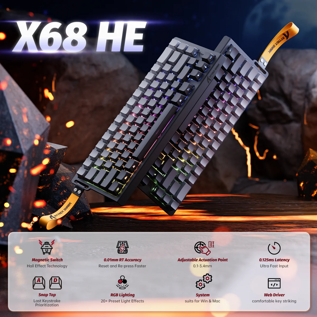 ATTACK SHARK X68 HE – Image 6