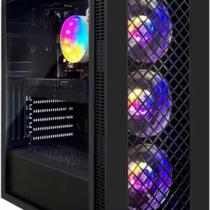 STGsivir PC Gamer Fixe,Ordinateur Gaming,GeForce RTX 2060 Super 8Go GDDR6,Core i7 8th up to 4.1 Ghz,32Go DDR4,1To SSD,WIFI6,BT5.0,Ventilateur RGB x3,Windows11 Pro