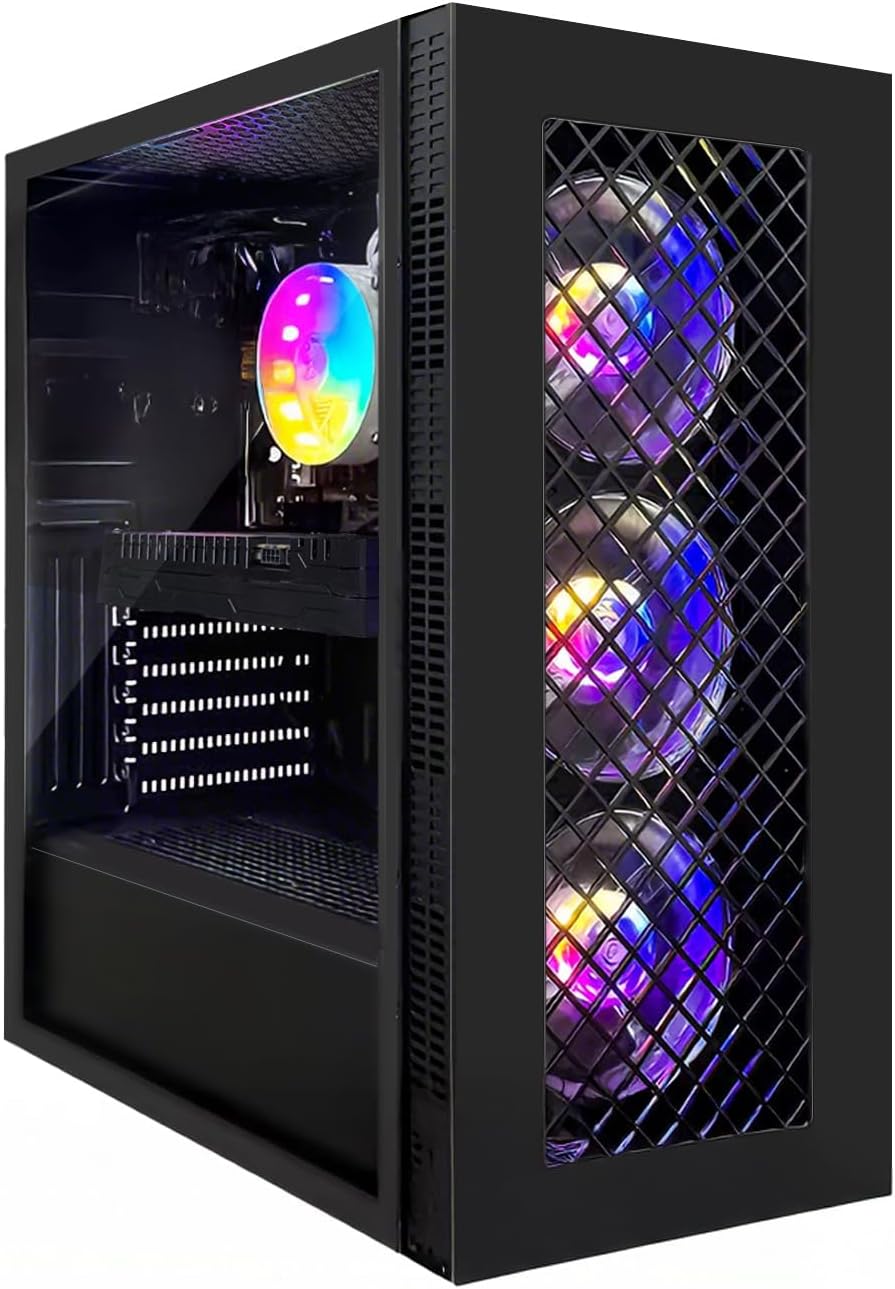 STGsivir PC Gamer Fixe,Ordinateur Gaming,GeForce RTX 2060 Super 8Go GDDR6,Core i7 8th up to 4.1 Ghz,32Go DDR4,1To SSD,WIFI6,BT5.0,Ventilateur RGB x3,Windows11 Pro