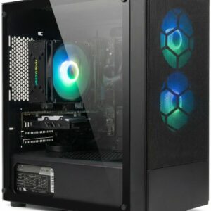 STGsivir PC Gamer Fixe,Ordinateur Gaming,GeForce GT 740 4G GDDR5,Xeon E5 3.4GHZ,32Go RAM,1To SSD,WiFi 6,BT 5.2,Ventilateur RGB x2,Windows11 Pro