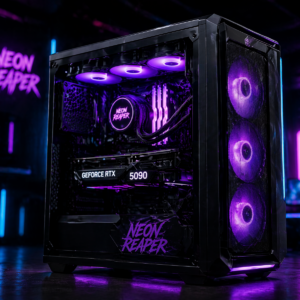 Neon reaper amd ryzen 99900x3d 16 5,5ghz nvidia rtx 5090 32gb 1to m,2 nvme 32 go ddr5 ram windows 11 pro
